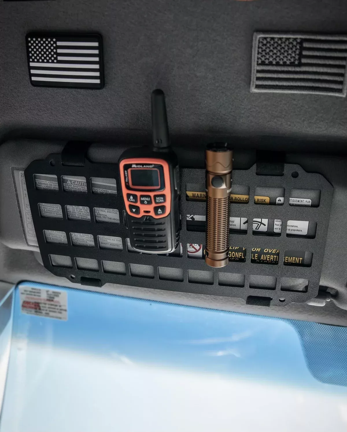 Tactical Sun Visor Molle Panel