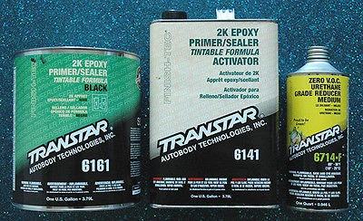 TRANSTAR 2k Epoxy Black Primer / Sealer 6161, 6141, 6714 Gallon Kit