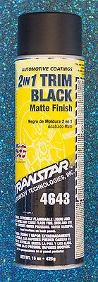 TRANSTAR 4643 2 in 1 Trim Black Matte Finish Oxide Aerosol