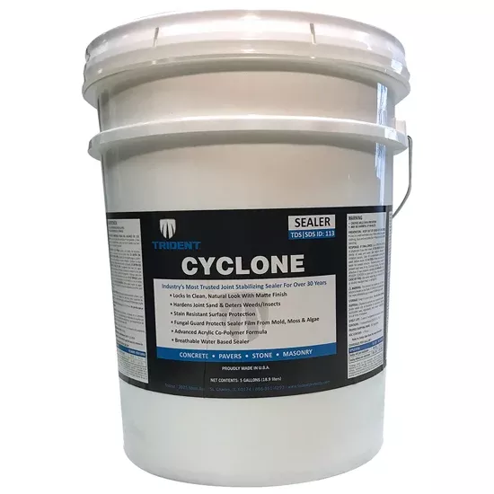 Trident Cyclone Surface Enhancement & Joint Stabilizing Sealer – Matte Finish Protection for Pavers & Natural Stone