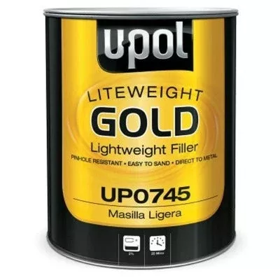 U-Pol 0745 FLYWEIGHT GOLD Lightweight Auto Body Filler - 3L