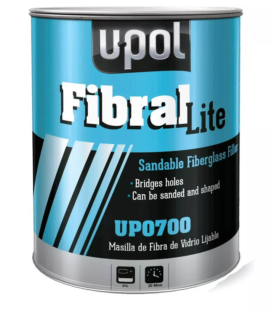 U-POL Fibral Sandable FIBERGLASS Repair Paste, UP0700, UP0766