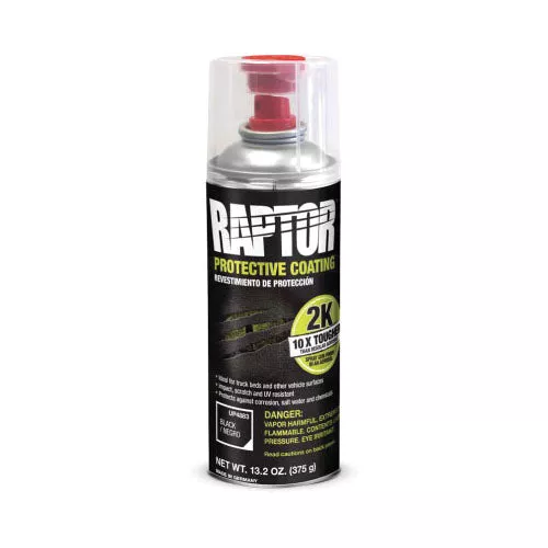 U-POL Raptor 4883 Black 2K Bedliner Aerosol 13.2 oz Can 14.5 sq-ft Coverage