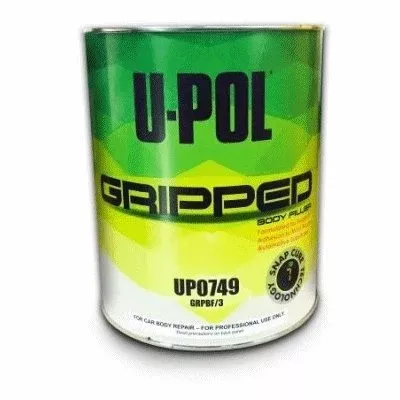 U-Pol UP 0749 Gripped Body Filler, Gray, 6lbs (3 liter)