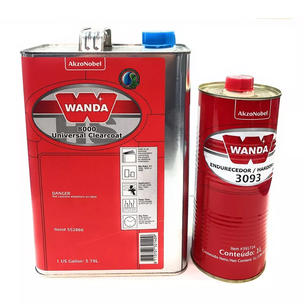 Universal Clearcoat Wanda 8000 with Qt Standard Hardener 3093