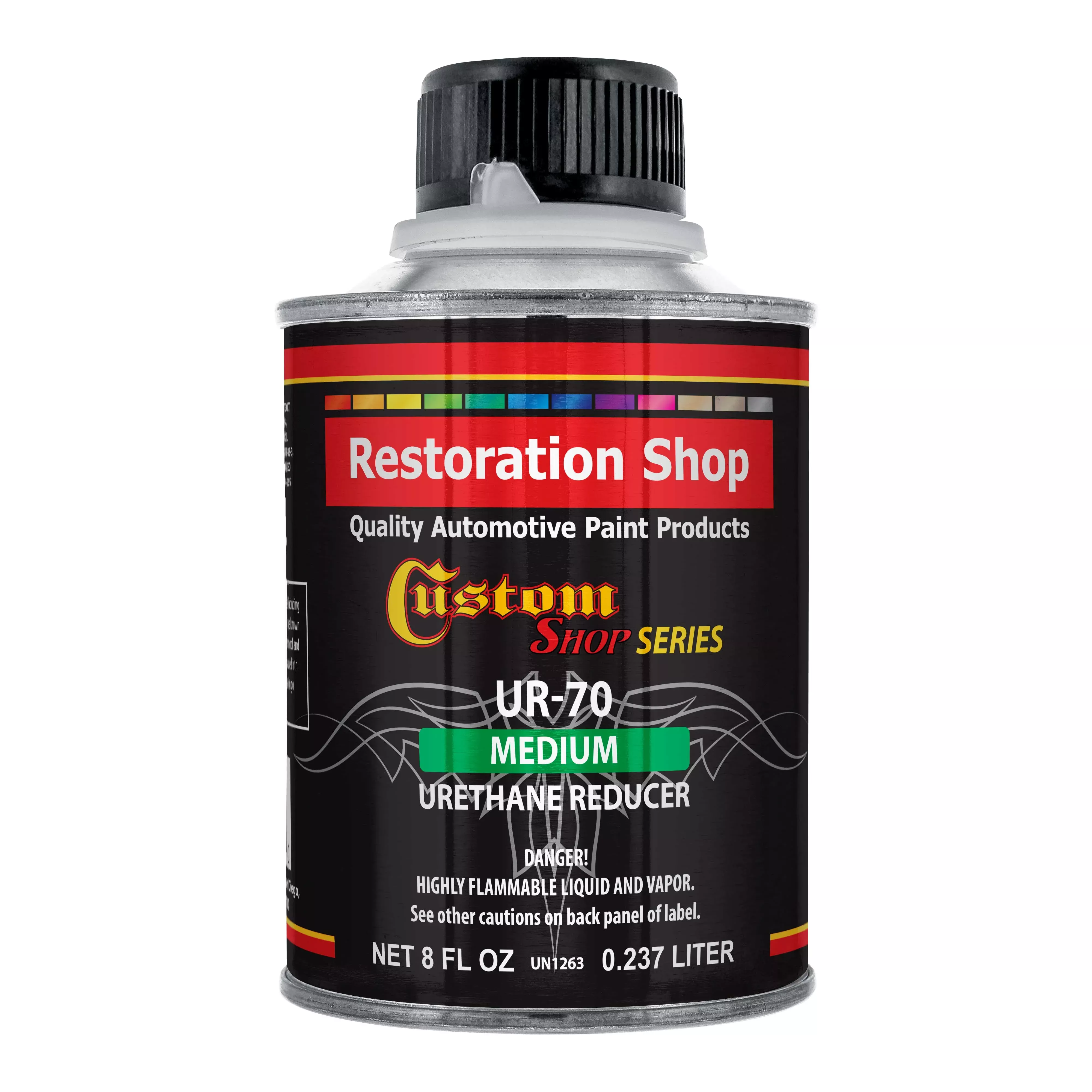 UR70 Medium Urethane Reducer (Half Pint/8 Ounce) for Automotive and Industrial Paint Use