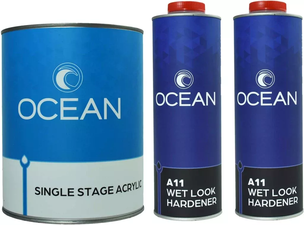Urethane Acrylic 2K White Single Stage Paint w/Hardener