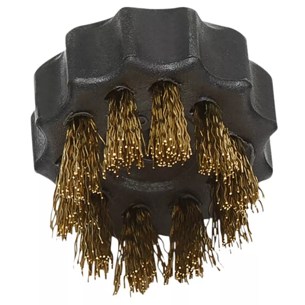 US Steam 1" Round Brass Brush (5-Pack)