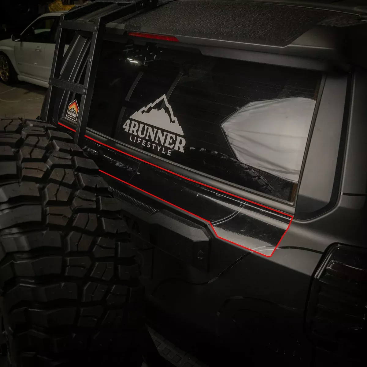 Vinyl Garage Rear Hatch Paw Protector For 4Runner (2025-Current)
