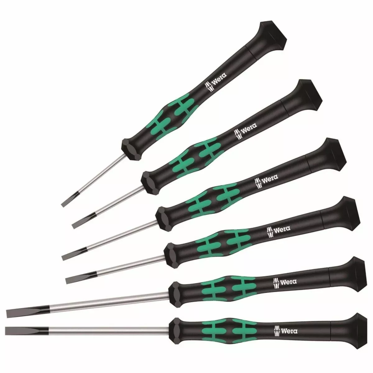 Wera 2035/6 Kraftform Micro Slotted Precision Screwdriver Set 05345270001