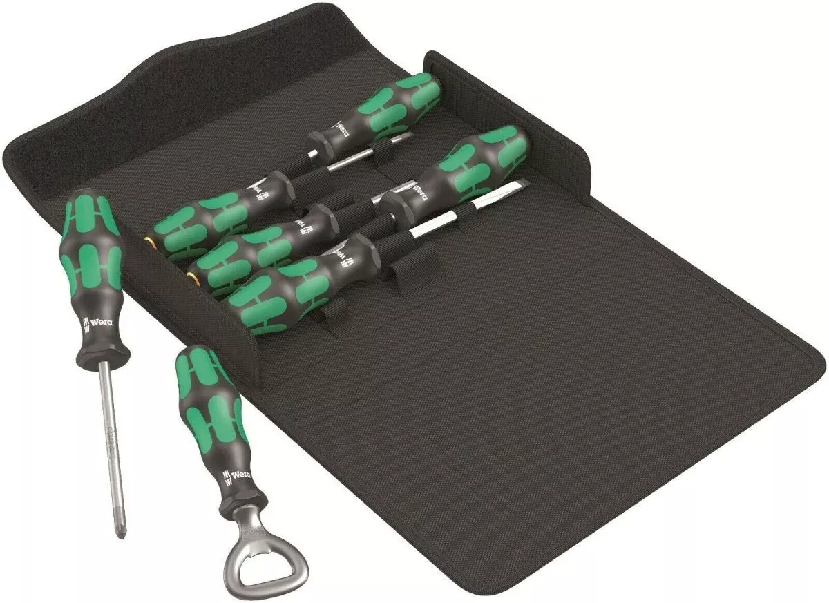 Wera 300/7 Set 3 Kraftform Plus Screwdriver Set 7 Piece 05105625001