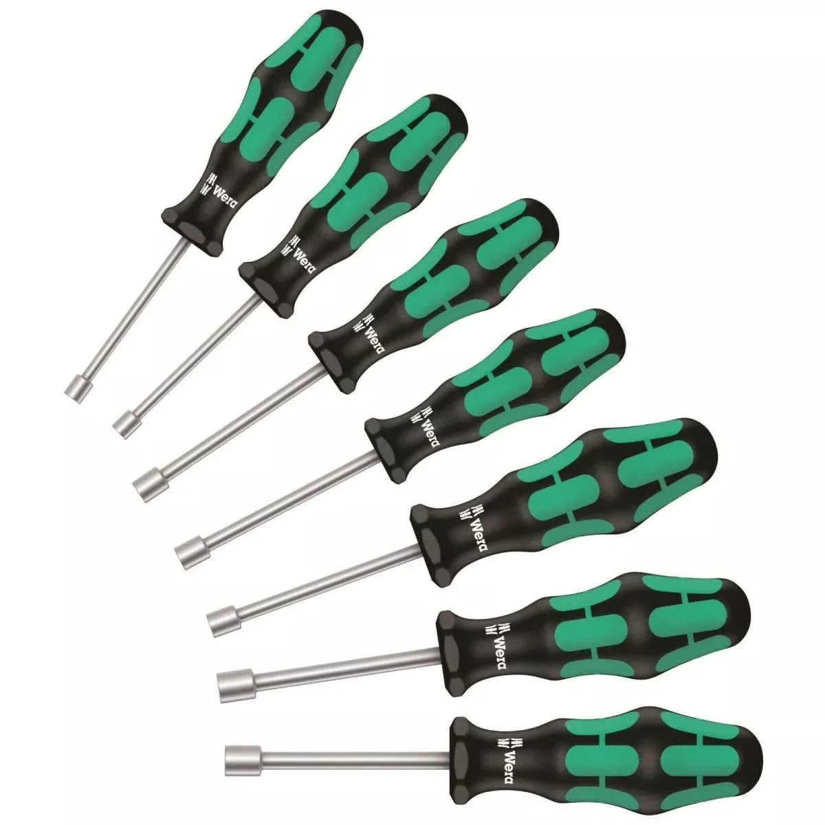 Wera 395 HOLO/7 Kraftform Plus Hollow Shaft Nut Driver Set Metric 05029510001