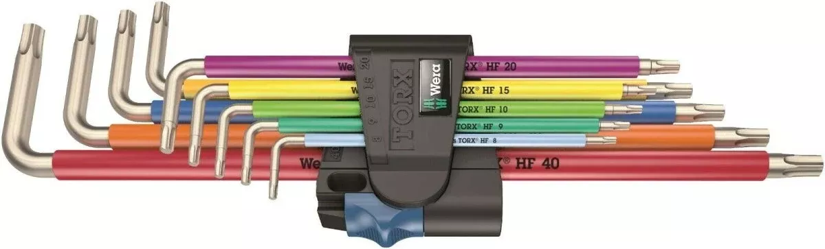 Wera 3967/9 TX SXL Multicolour HF Stainless 1 TORX L-Key Set 05022689001