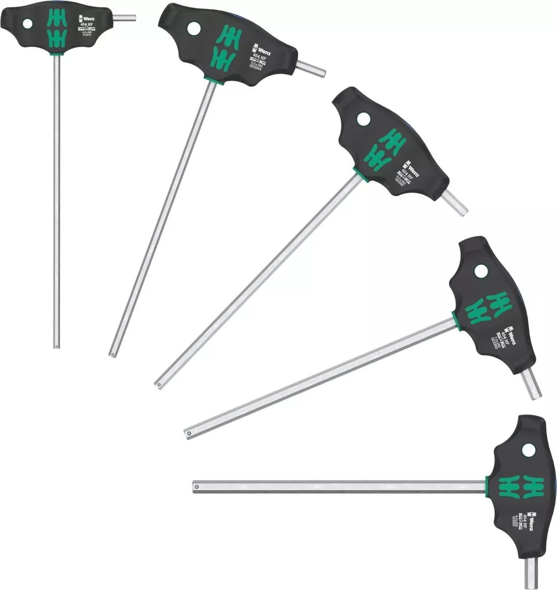 Wera 454/5 HF SHK Set 1 Hex-Plus T-Handle Screwdriver Set Metric 05136070001