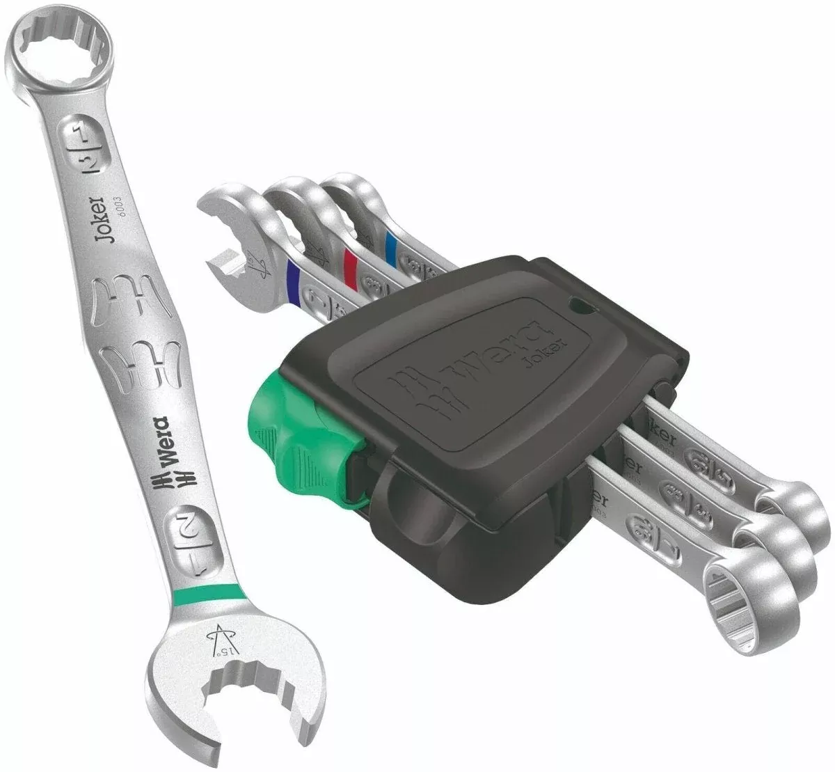 Wera 6003 Joker Combination Wrench Set 4 Piece SAE 05020229001