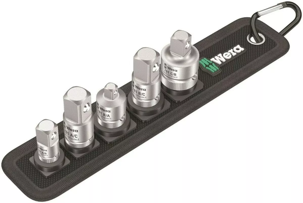 Wera 781/5 Set 1 Socket Wrench Adapter Set 05042680001