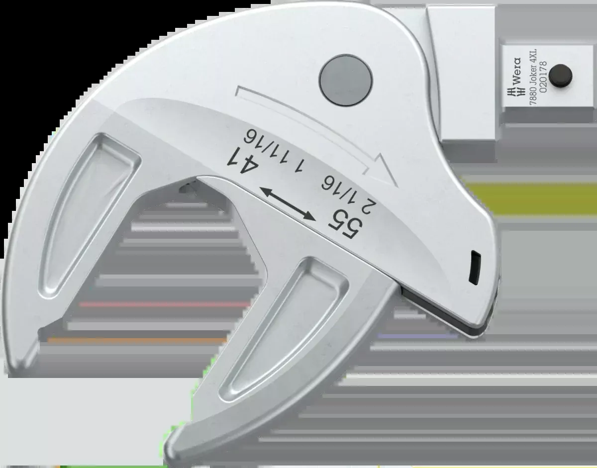 Wera 7880 Joker 4XL Self-Setting Insert Spanner (41-55 mm / 1-11/16"-2-1/16", 14x18 mm) – 05020178001