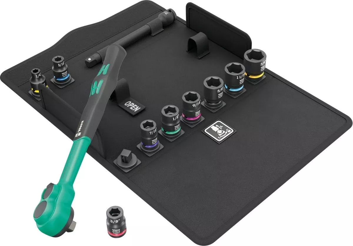 Wera 8100 SB 13 Zyklop Comfort Ratchet Set 3/8" Drive SAE 05005531001