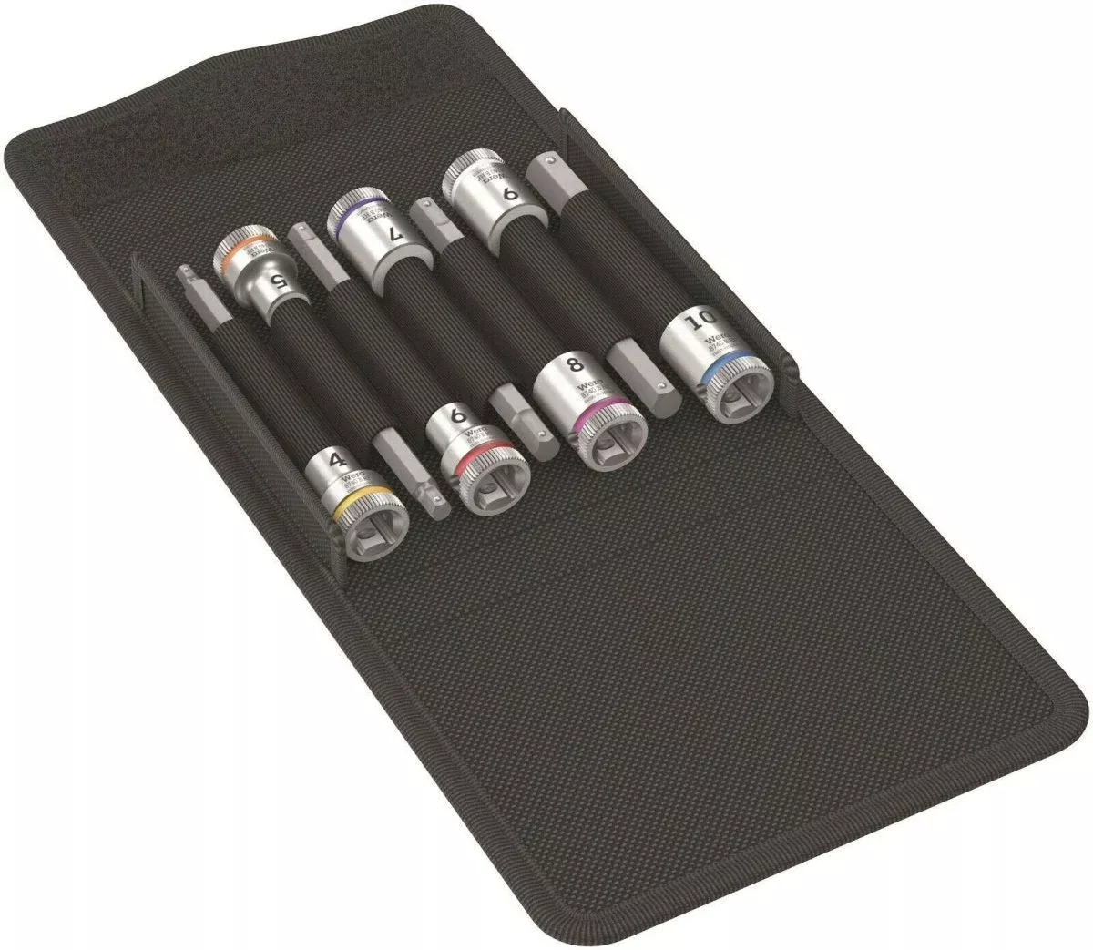 Wera 8740 B HexPlus HF 1 Zyklop Socket Set 3/8" Drive 7 Piece Metric 05003180001