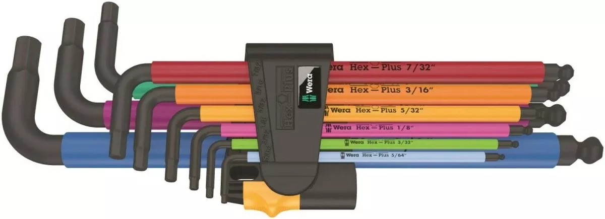 Wera 950/9 Hex-Plus Multicolor 2 L-Key Set SAE 9 Pieces – 05022640001