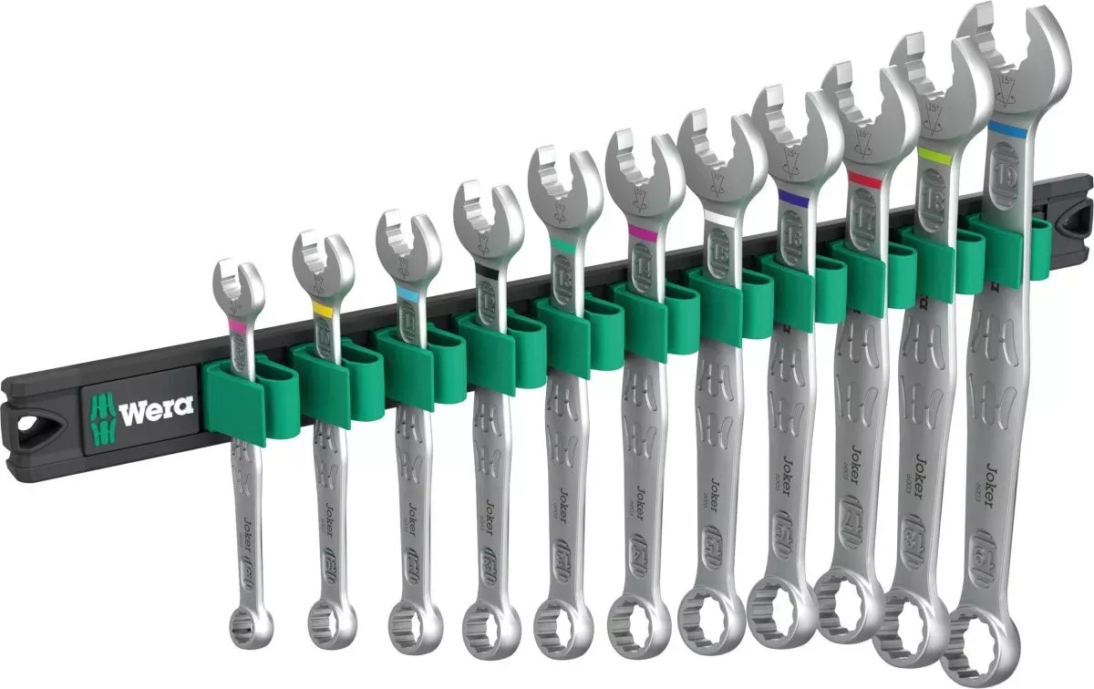 Wera 9640 Magnetic Rail 6003 Joker 1 Combination Wrench Set Metric 05020233001