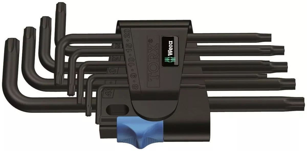 Wera 967/9 TX HF 1 TORX L-Key Set 9 Pieces 05024244001