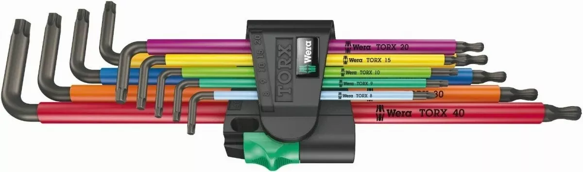 Wera 967/9 TX XL Multicolor TORX L-Key Set 05024480001