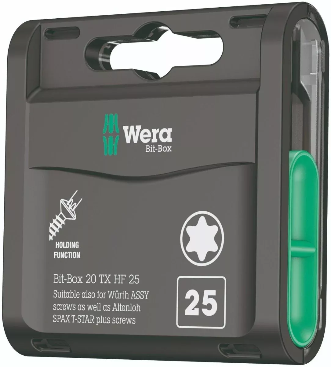 Wera Bit-Box 20 TORX HF Bits HF TX 20 x 25mm 20 Pieces 05057777001