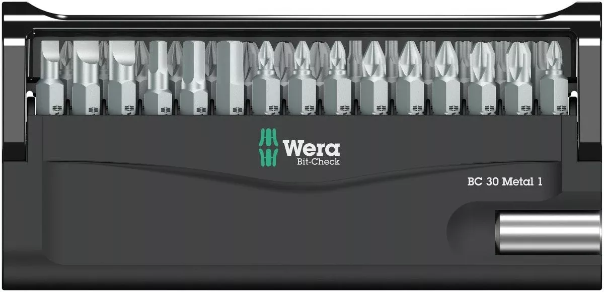 Wera Bit-Check 30 Metal 1 SB Screwdriver Bit Set 05057440001