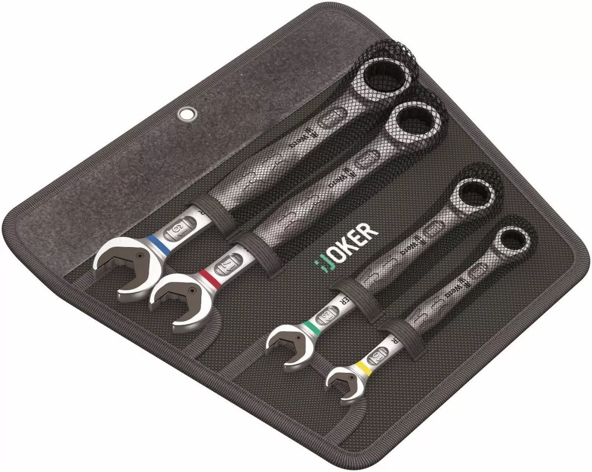 Wera Joker Combination Ratcheting Wrench Set Metric 4 Pieces 05073290001