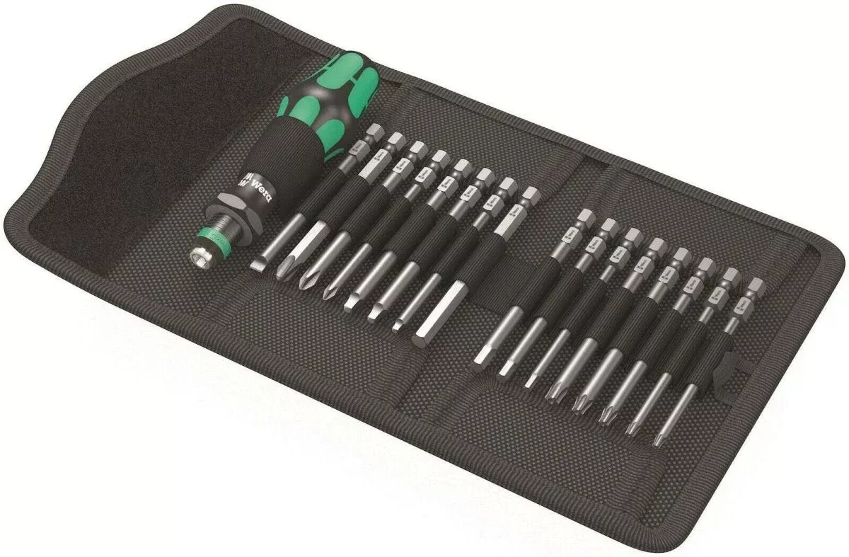 Wera Kraftform Kompakt 60 Screwdriver Pouch Set SAE 05051042001