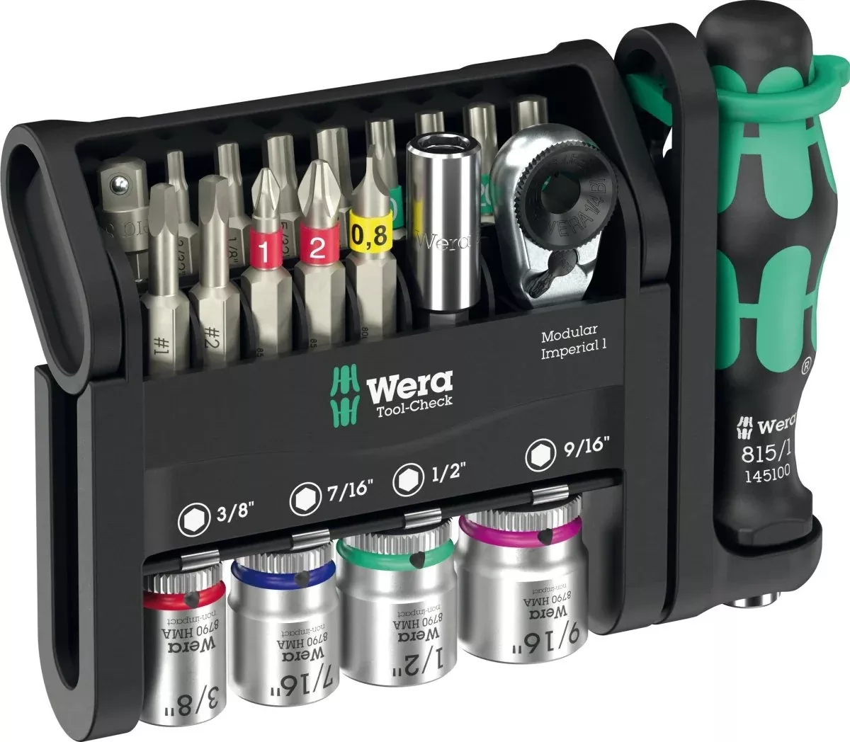 Wera Tool-Check Modular Imperial 1 21 Pieces SAE 05049001001