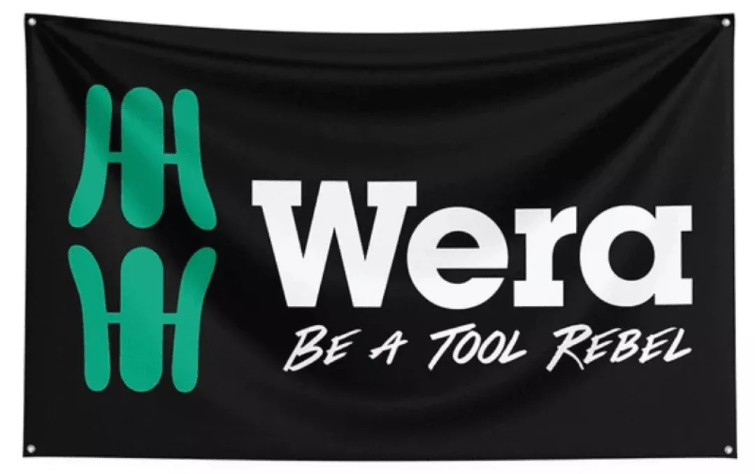 Wera Tool Rebel Flag 3' x 5' WERATRFLAG