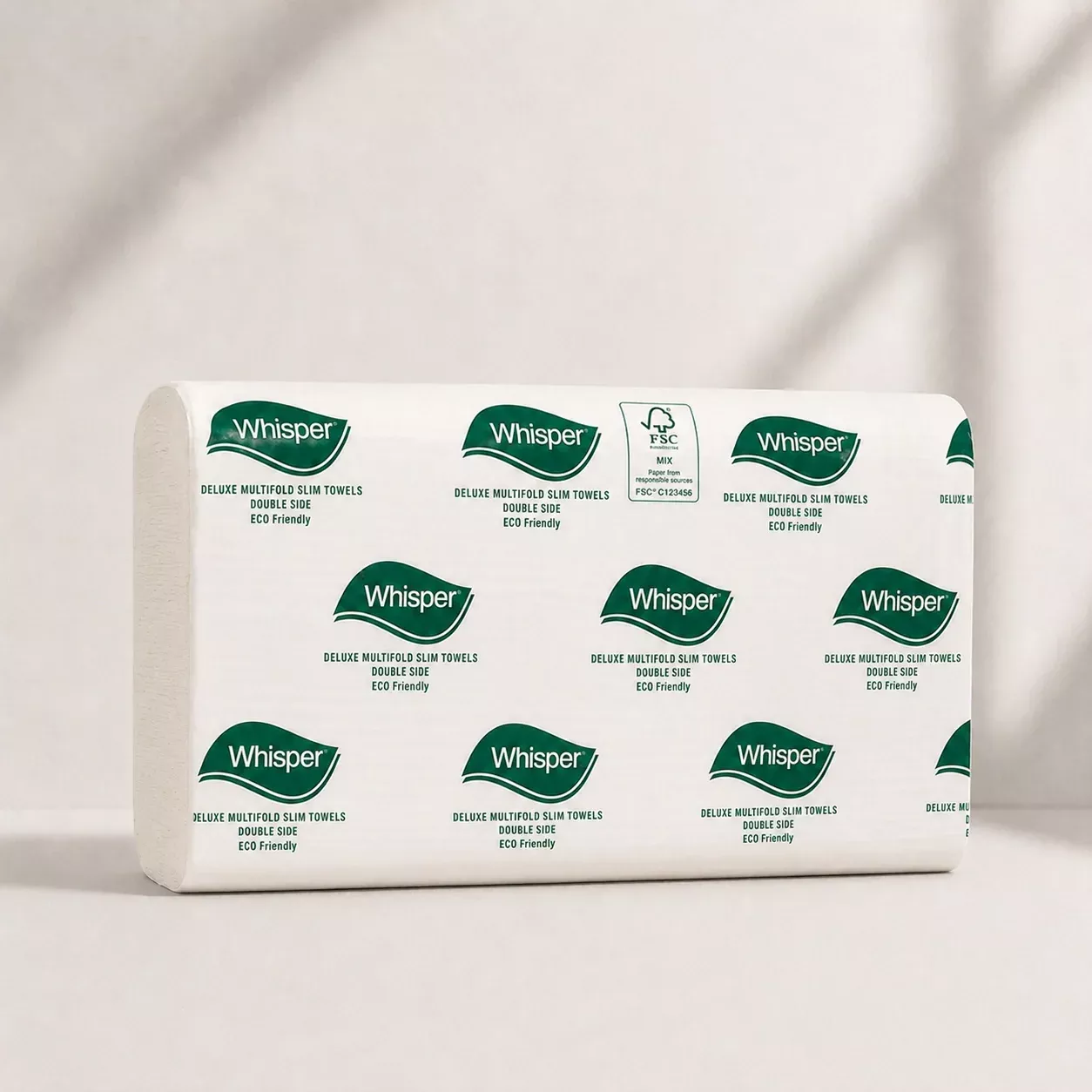 Whisper 3822 Deluxe Compact Hand Towel (1 Ply 20Packs x 120S/Pack)