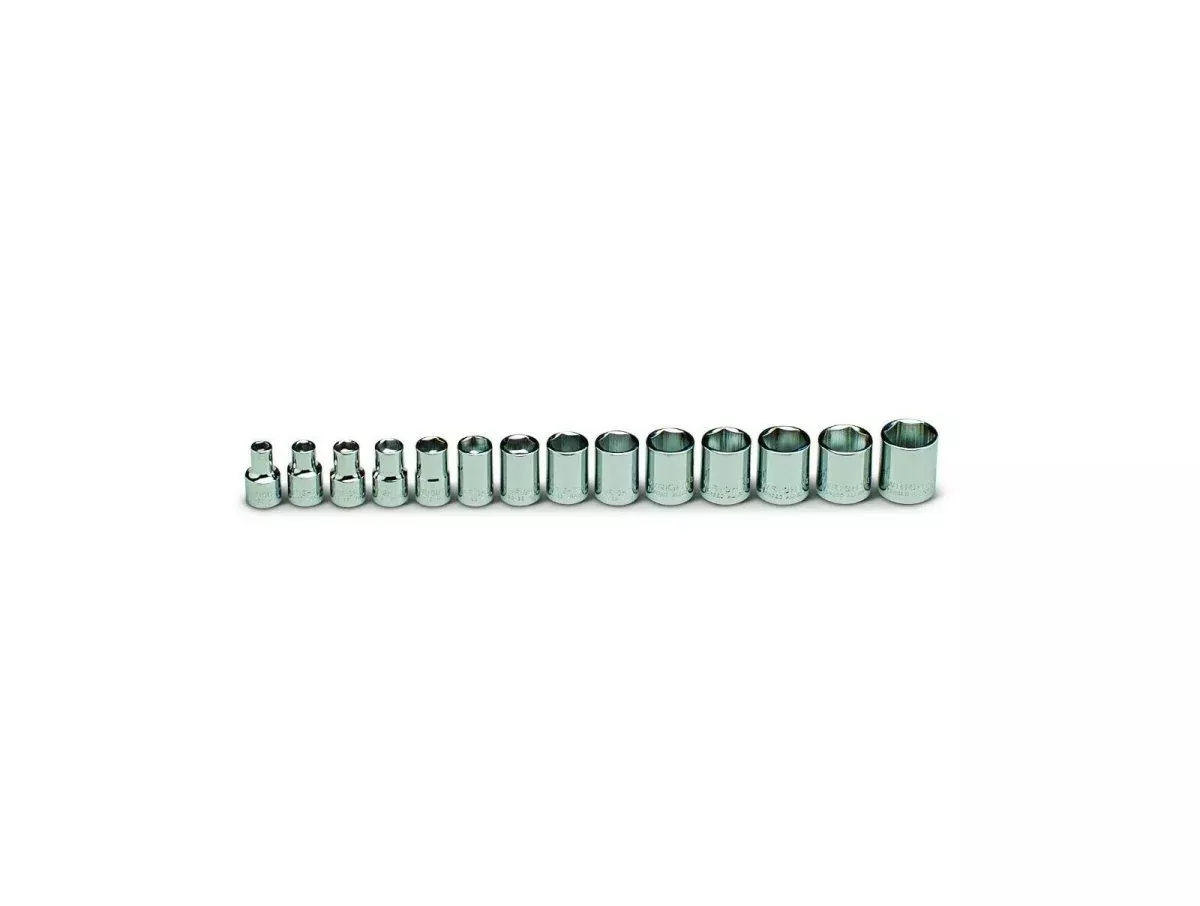 Wright Tool 6 Point Socket Set 14 Piece 3/8" Drive Metric 354
