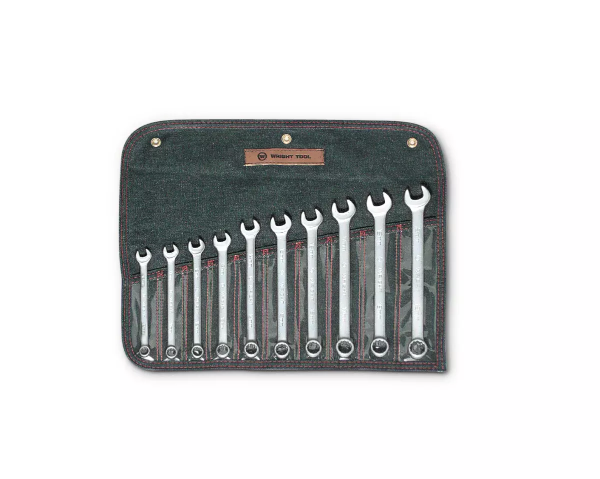 Wright Tool WRIGHTGRIP 2.0 12 Point Combination Wrench Set 10 Pieces Metric 751