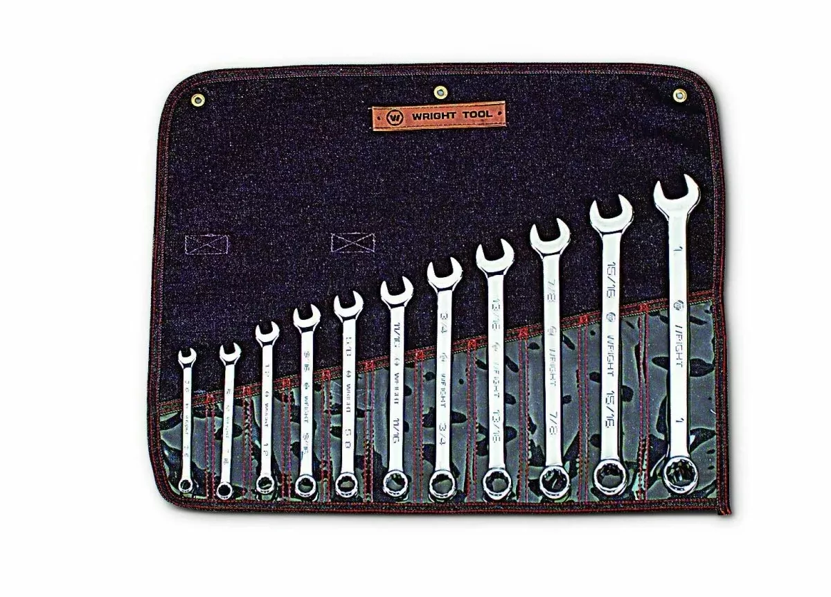 Wright Tool WRIGHTGRIP 2.0 12 Point Combination Wrench Set 11 Piece SAE 911