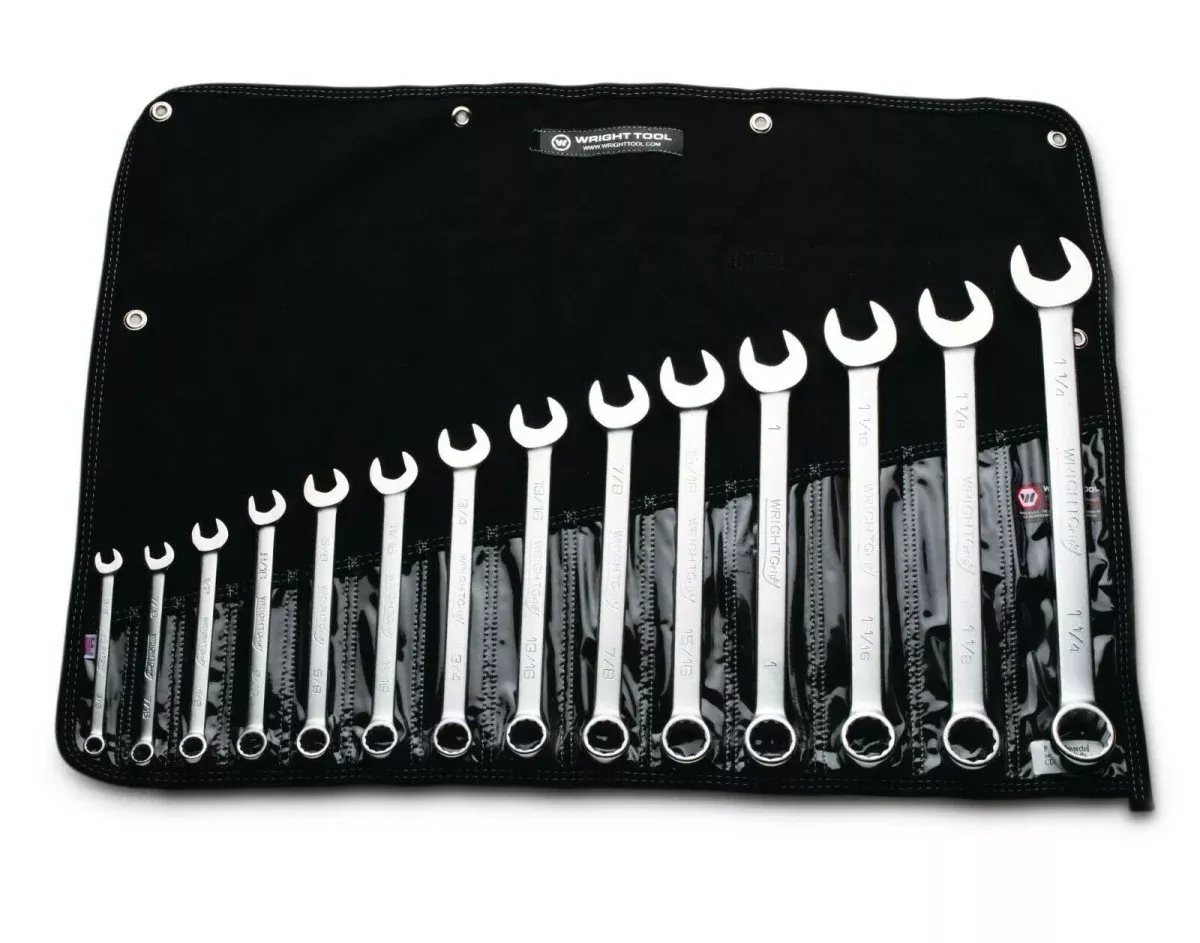 Wright Tool WRIGHTGRIP 2.0 12 Point Combination Wrench Set 14 Piece SAE 714
