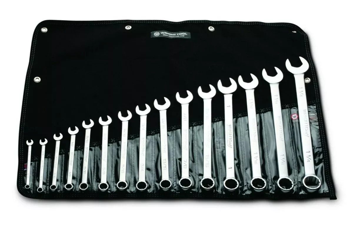 Wright Tool WRIGHTGRIP 2.0 12 Point Combination Wrench Set 15 Piece SAE 715