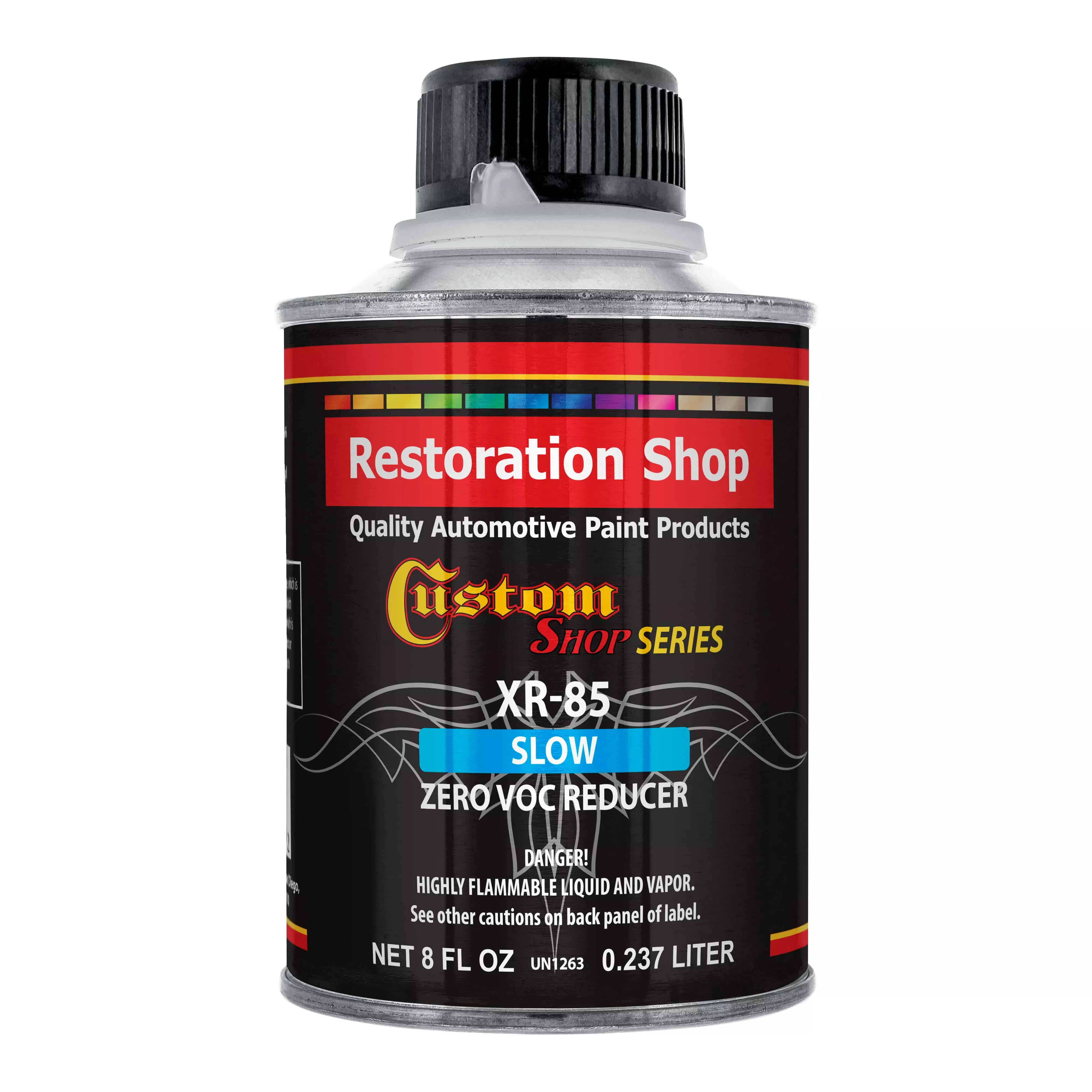 XR85 Slow Zero VOC Urethane Reducer (Half Pint/8 Ounce) for Automotive & Industrial Paint Use for Low VOC Compliance