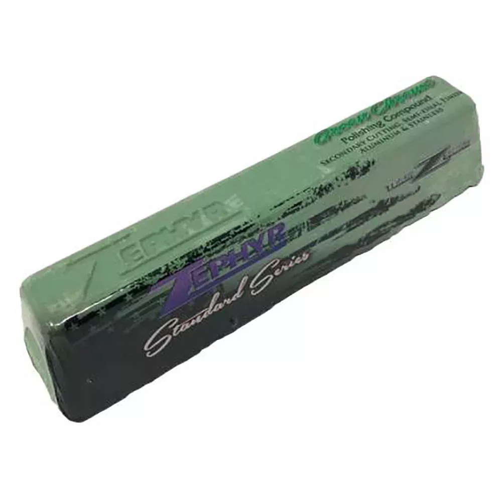 Zephyr Metal Polishing Compound Bar - Green Chrome Compound - Secondary Cut