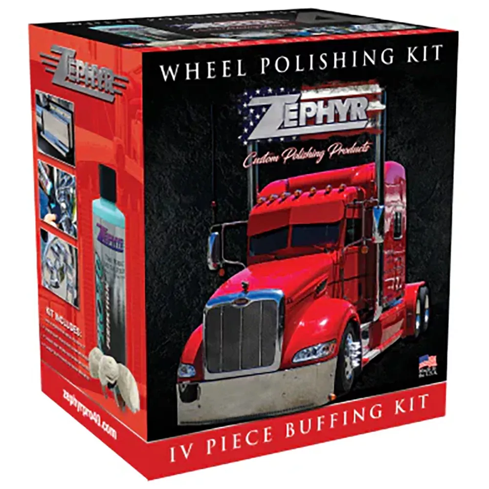 Zephyr Wheel Polishing Kit - 4-Piece Buffing Kit
