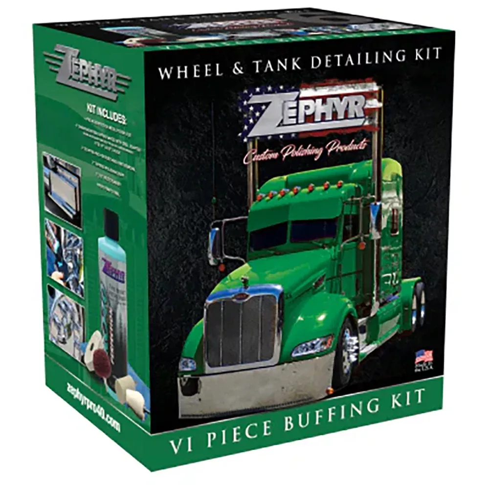 Zephyr Wheel & Tank Detailing Kit - 6-Piece Buffing Kit